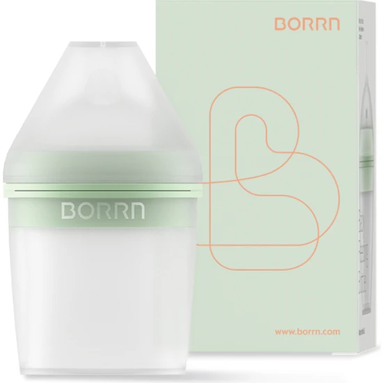 Born Borrn Antikolik Silikon Biberon 150ML Yeşil