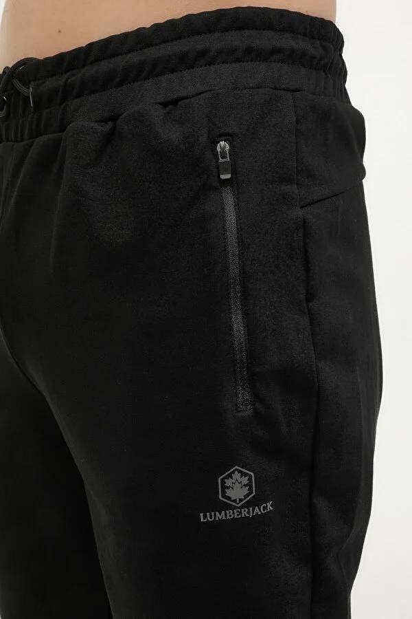 Lumberjack A101497407 101497407 M-CT107 Basıc Jogger 4fx Lumberjack Erkek Eşofman Alt Siyah görsel 4