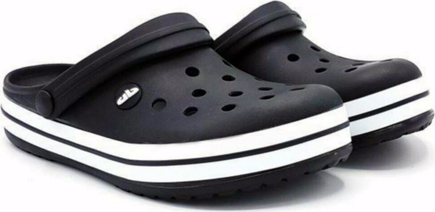 Akınalbella bella Doremor Siyah Beyaz Sabo Crocs Modeli Terlik Hastane Terliği Hemşire Doktor Terliği görsel 5