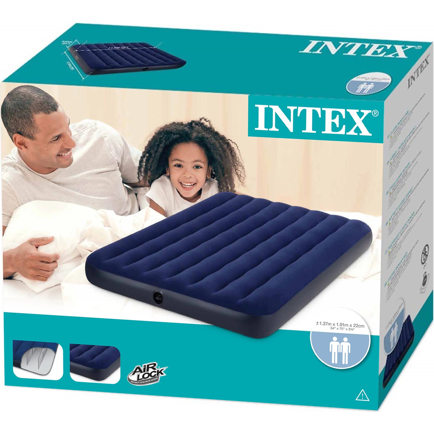Intex Dura-Beam 64758 Çift Kişilik Ev-Kamp Yatağı - Lacivert Fiyatı