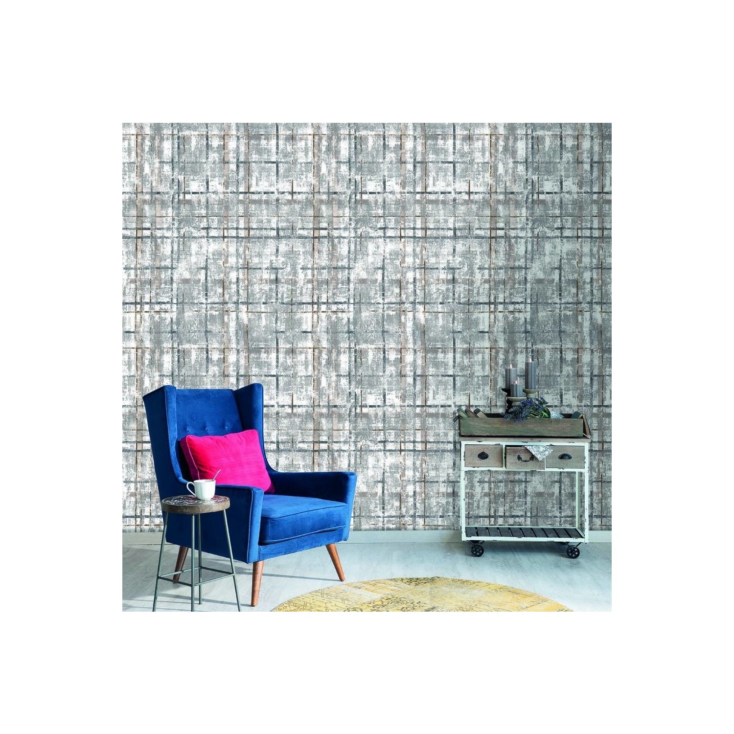 Decowall Astor Antrasit Kareli Duvar Kağıdı 10101 Fiyatı Decowall Astor Antrasit Kareli Duvar Kağıdı 10101 Fiyatı