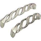 Giusti Ithal 128 mm Zamak Dolap Çekmece Kulbu Kulp Antik Gümüş Avangart Kulp