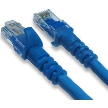 Derkab 20 cm 10lu Paket CAT6 Network-Ağ-Ethernet Kablosu Mavi