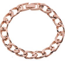 Modamugo ml Xuping Pirinç Zincir Bileklik Geniş Yüzey - Gold