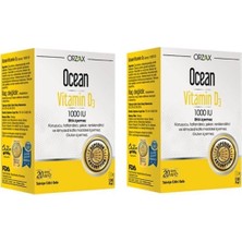 Orzax Ocean Vitamin D3 1000 Iu 20 ml Sprey 2 Adet