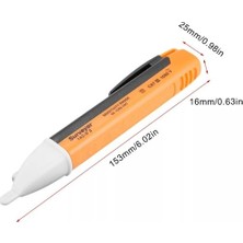 Focus Işıklı ve Sesli Temassız Faz Kontrol Kalemi Dijital Voltaj Dedektörü