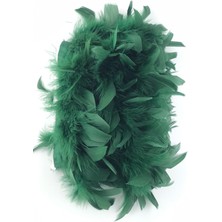 Hayalperest Boncuk Yeşil Biyeli Otriş Kaz Tüyü