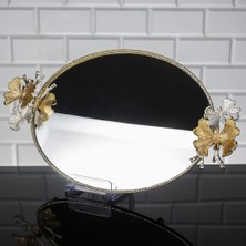 Zeyve Zamak Kulplu Büyük Oval Tepsi