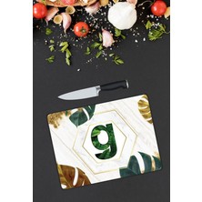 Pi Dekorasyon Harf Desen Cam Kesme Tablası