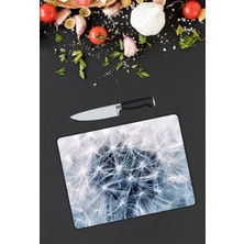 Pi Dekorasyon Karahindiba Desen Cam Kesme Tablası