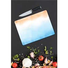 Pi Dekorasyon Renkli Desen Cam Kesme Tablası