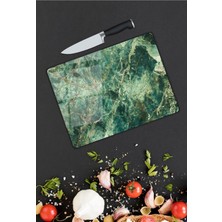 Pi Dekorasyon Renkli Desen Cam Kesme Tablası