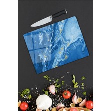 Pi Dekorasyon Renkli Desen Cam Kesme Tablası