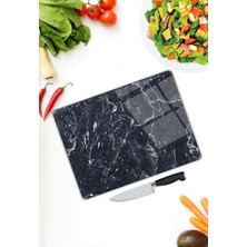 Pi Dekorasyon Mermer Desen Cam Kesme Tablası