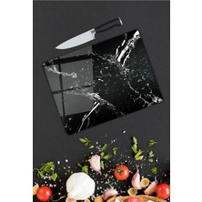 Pi Dekorasyon Damla Desen Cam Kesme Tablası