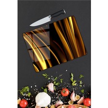 Pi Dekorasyon Minimal Desen Cam Kesme Tablası