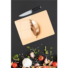 Pi Dekorasyon Yaprak Desen Cam Kesme Tablası