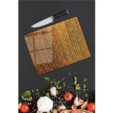 Pi Dekorasyon Minimal Desen Cam Kesme Tablası