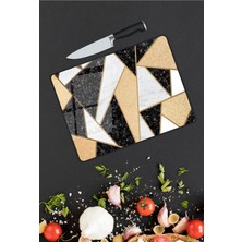 Pi Dekorasyon Minimal Desen Cam Kesme Tablası