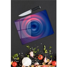 Pi Dekorasyon Damla Desen Cam Kesme Tablası