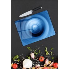 Pi Dekorasyon Damla Desen Cam Kesme Tablası