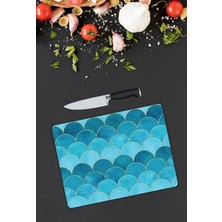 Pi Dekorasyon Minimal Desen Cam Kesme Tablası