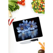 Pi Dekorasyon Papatyalar Desen Cam Kesme Tablası