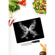 Pi Dekorasyon Minimal Desen Cam Kesme Tablası