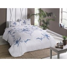 Taç Lavinia Tek Kişilik Pike Takımı Mavi