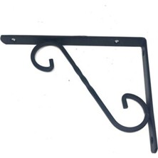 Beşel Ferforje Raf Altı Siyah No:2 Dekoratif Raf Ayağı 15*20 cm