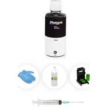 Photoink C6680A Plus Kartuş Dolum Seti Siyah