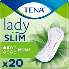 Tena Lady Slim Mini Kadın Mesane Pedi 20 Adet İpeksi Yumuşaklık ve Nefes Alabilen Yüzey