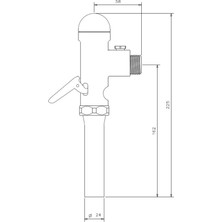 Vitra 310-1540 Sıva Üstü Kollu Yıkama Sistemi