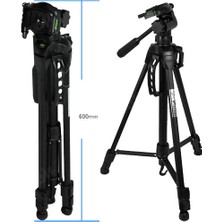 Fototek 1200D 1300D 550D 600D Için 170CM Profesyonel Dslr Tripod Kamera Tripod