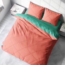 Monohome Deluxe Çift Taraflı Pamuk Ranforce Çift Kişilik Nevresim Takımı
