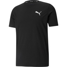 PUMA Actıve Small Logo Tee  Black Black Erkek T-Shirt 58672501