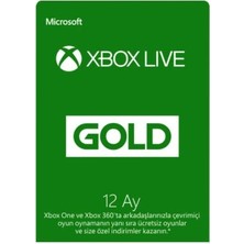 Microsoft Xbox Live Gold Üyeliği - 12 Ay