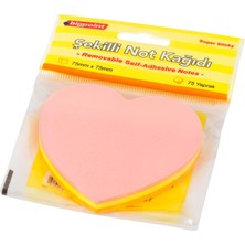 Bigpoint Sekilli Not Kağıdı 12'Li Paket Kalp