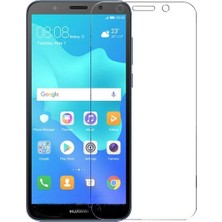 KZY Huawei Y5 2018 Temperli Ekran Koruyucu Kırılmaz Cam Ekonomik 3 Adet Şeffaf