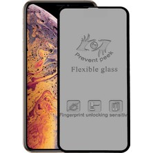 KZY Apple iPhone Xs Max Tam Kaplayan Seramik Nano Esnek Hayalet Ekran Koruyucu Şeffaf