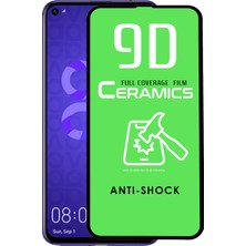 KZY Huawei Nova 5t Tam Kaplayan Seramik Nano Esnek Ekran Koruyucu Şeffaf