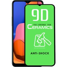 KZY Samsung Galaxy A20S Tam Kaplayan Seramik Nano Esnek Ekran Koruyucu Şeffaf