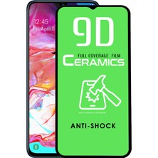 KZY Samsung Galaxy A70 Tam Kaplayan Seramik Nano Esnek Ekran Koruyucu Şeffaf