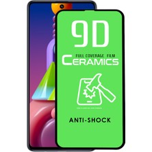 KZY Samsung Galaxy M51 Tam Kaplayan Seramik Nano Esnek Ekran Koruyucu Şeffaf