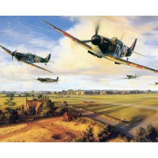 Womb Hobby Spıtfıre Sayılarla Boyama SetiTuvale Gerili 40 x 50 cm