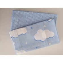 Lal Tasarim Home Collection Bebek Yastık Kılıfı Bulutlu 2'li(Yurt Dışından)