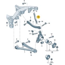 İlkay Otomotiv Touareg Audı Q7 Salıncak Sol Arka [7L0505397]