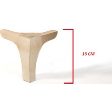 Alkan Ahşap Lukens Kanepe Ayakları 15 cm  1.adet
