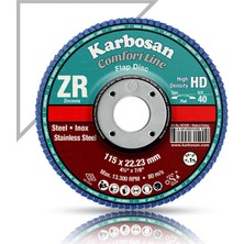 Karbosan 115x22x40 Kum Flap Disk Zr