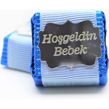 Dark Brown Hoşgeldin Bebek Çikolatası Pleksi Sargılı Çikolata